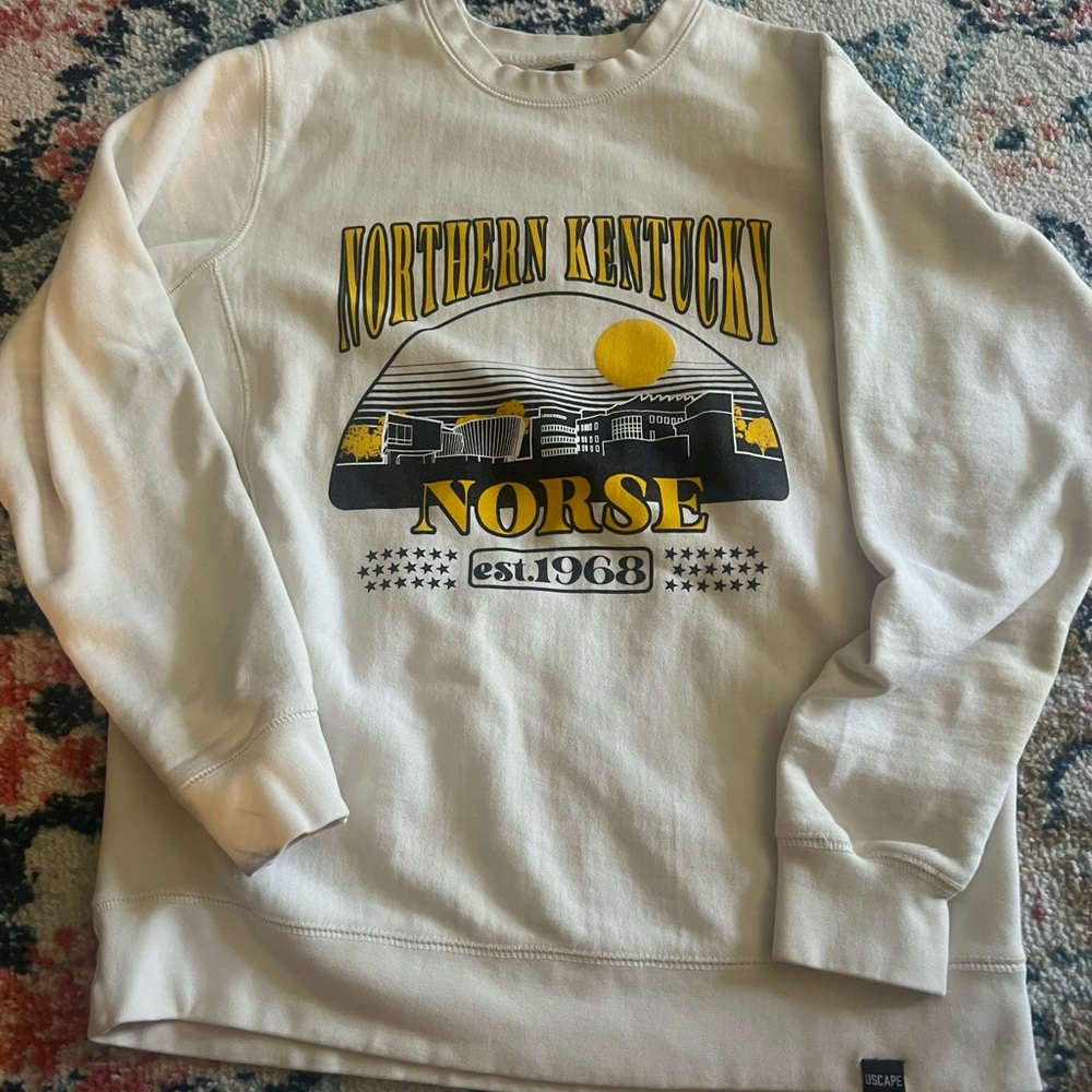 Northern Kentucky Norse White Sweatshirt